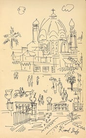 Raoul Dufy, Ink on paper.