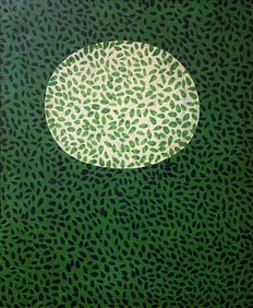 Yayoi Kusama, Oil on canvas.