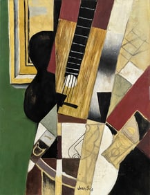 Juan Gris, Gouache and graphite on paper.