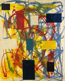 Taro Yamamoto, Oil on canvas.