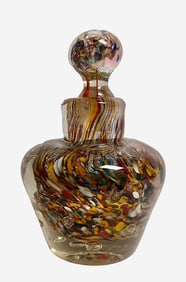 Murano Art Glass Paperweight Perfume Bottle.