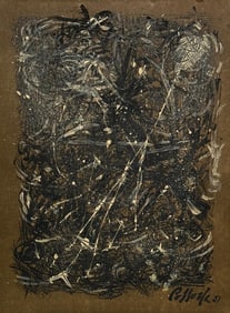 Jackson Pollock, Oil on board.