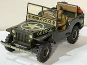 US Zone Germany Arnold US Military Jeep Tin Wind Up Toy.