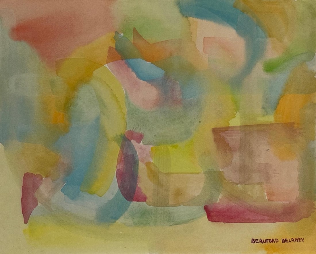 Beauford Delaney, Watercolor on paper. (1 of 2)