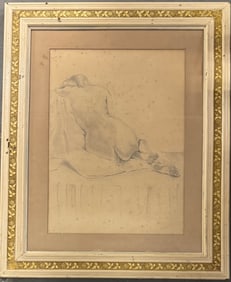 Thomas Hart Benton, Pencil on paper.