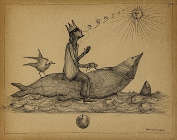 Leonora Carrington, Ink on paper.