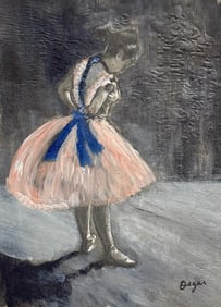 Edgar Degas,Oil on paper.