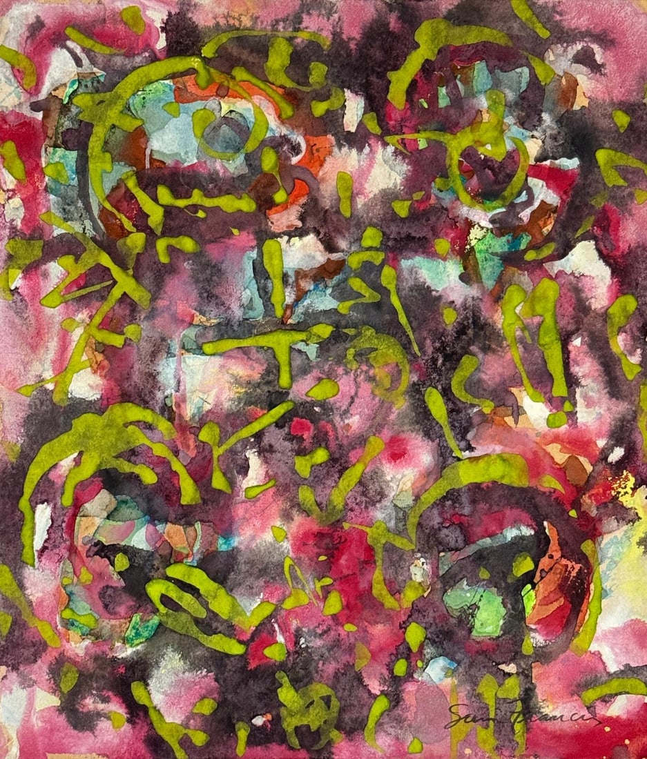 Sam Francis, Watercolor on paper. (1 of 2)