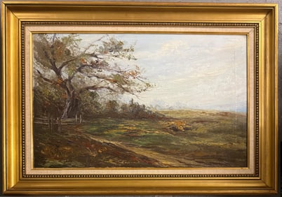 Charles Paul Gruppe, Oil on canvas.