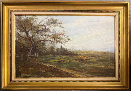 Charles Paul Gruppe, Oil on canvas.: Charles Paul Gruppe (American/Canadian, 1860 - 1940) Was a Canadian-born American painter celebrated for his atmospheric landscapes and marine scenes. Largely self-taught, he spent over 15 years in Ho