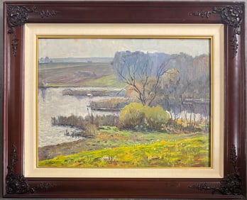 Alexis Jean Fournier, Oil on board.