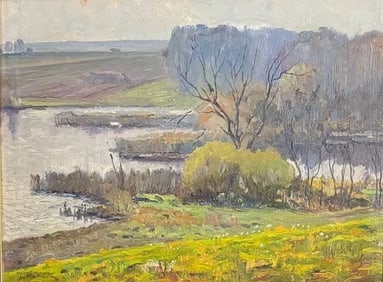 Alexis Jean Fournier, Oil on board.