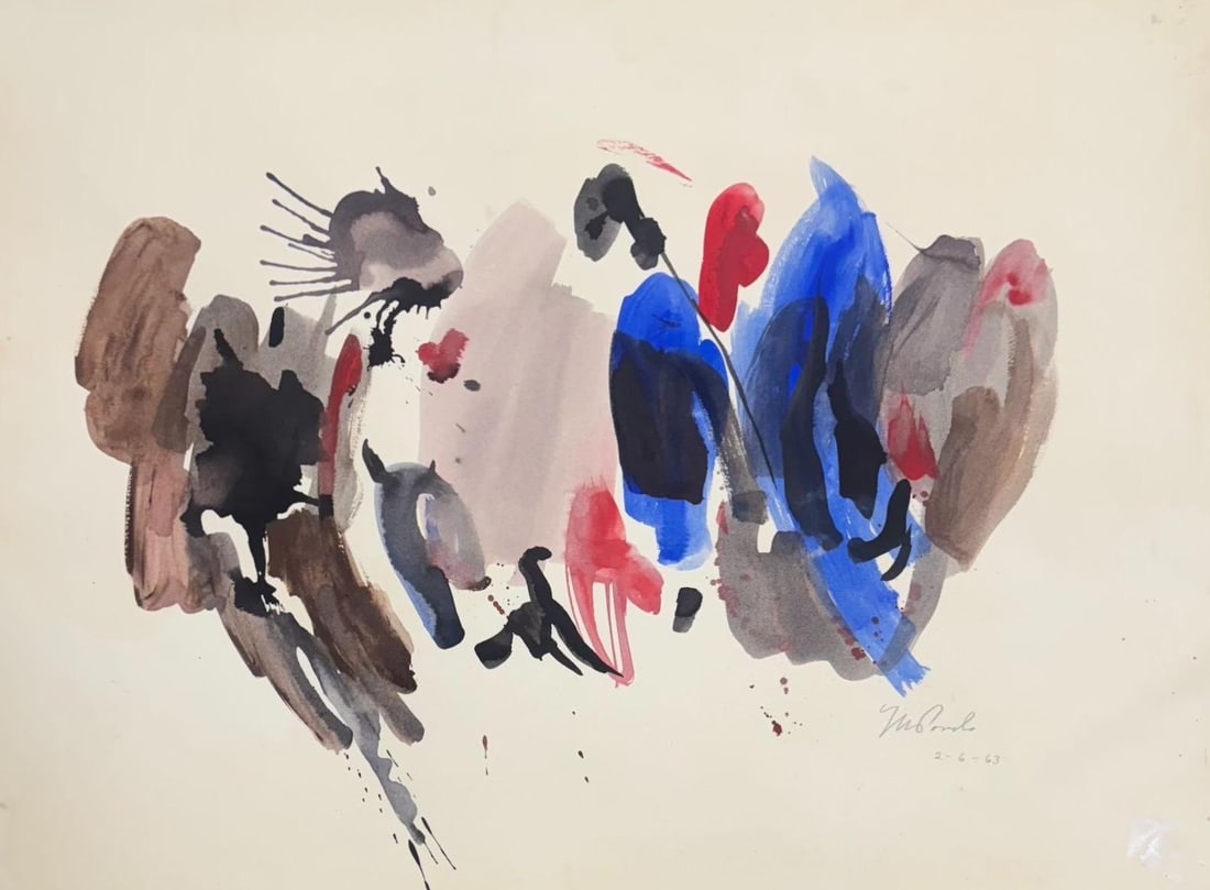 Mercedes Pardo, Gouache on paper. (1 of 3)