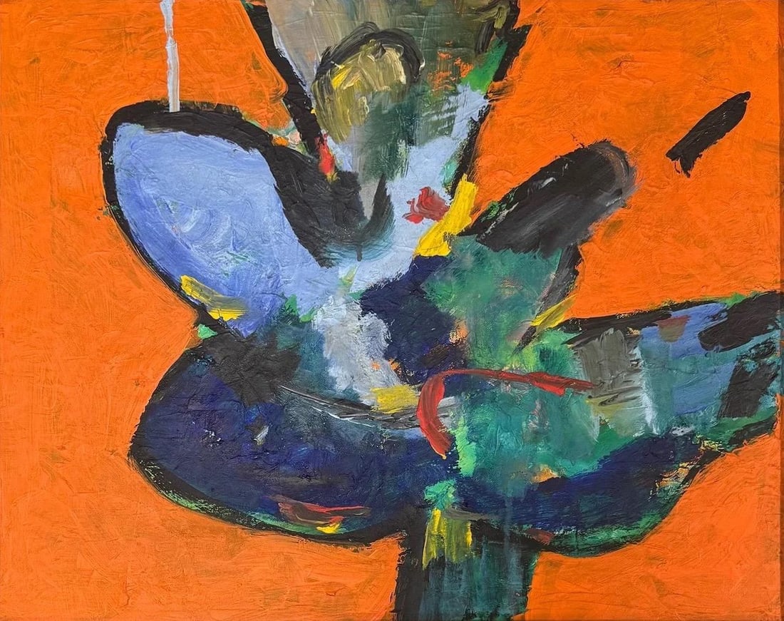 Wook-kyung Choi, Oil on canvas.: Wook-kyung Choi (Korean, 1940–1985) Was a prominent Korean abstract expressionist whose bold, gestural paintings bridge Eastern and Western artistic traditions. Educated in both Korea and the United