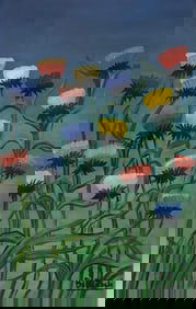 Bibi Zogbé, Oil on panel.