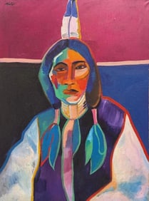 John Nieto, Acrylic on canvas.