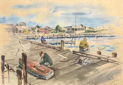 John Steuart Curry, Watercolor on paper.