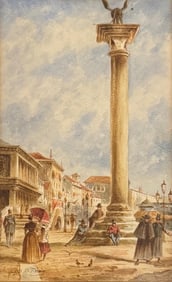 Louis Comfort Tiffany, Watercolor on paper.