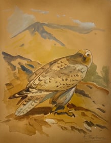 Archibald Thorburn, Watercolor on paper.