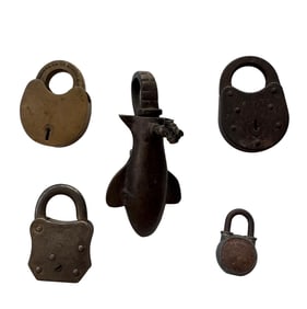 Lot of Assorted Vintage & Antique Locks.