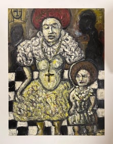 Antoni Clavé, Oil on panel.