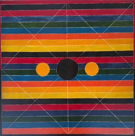 Syed Haider Raza, Oil on canvas.