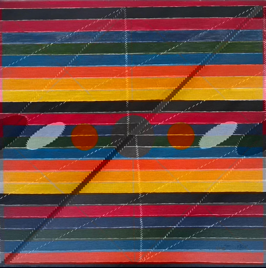 Syed Haider Raza, Oil on canvas. (1 of 4)