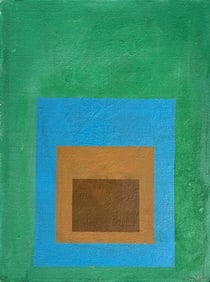 Josef Albers, Oil on board