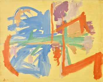 Friedel Dzubas, Acrylic on canvas.