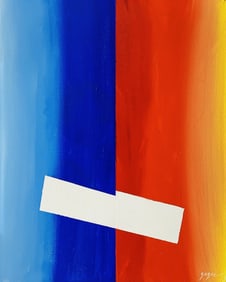 Rupprecht Geiger, Acrylic on canvas.