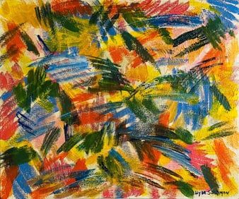 Hyde Solomon, Oil on board.