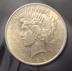 1922 US Silver Peace Dolla.