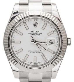 Rolex DateJust II 41mm With White Dial 116334.