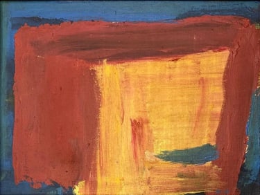 Howard Hodgkin, Oil on canvas panel.
