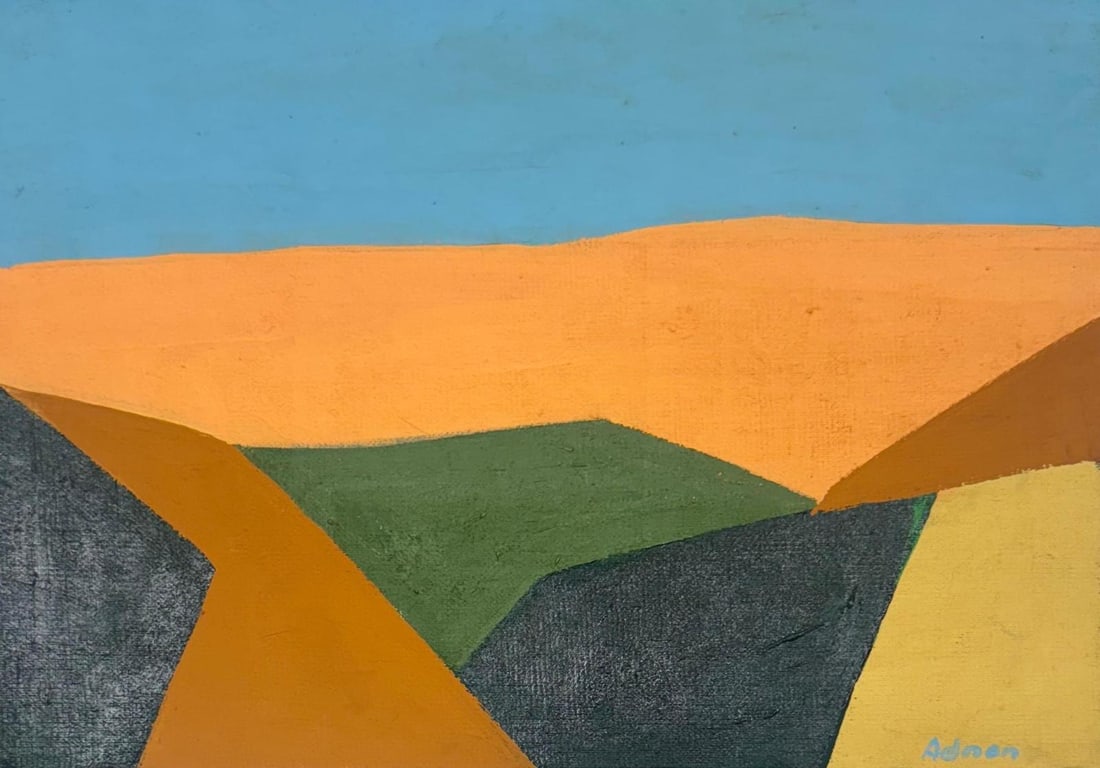 Etel Adnan, Oil on canvas panel. (1 of 4)