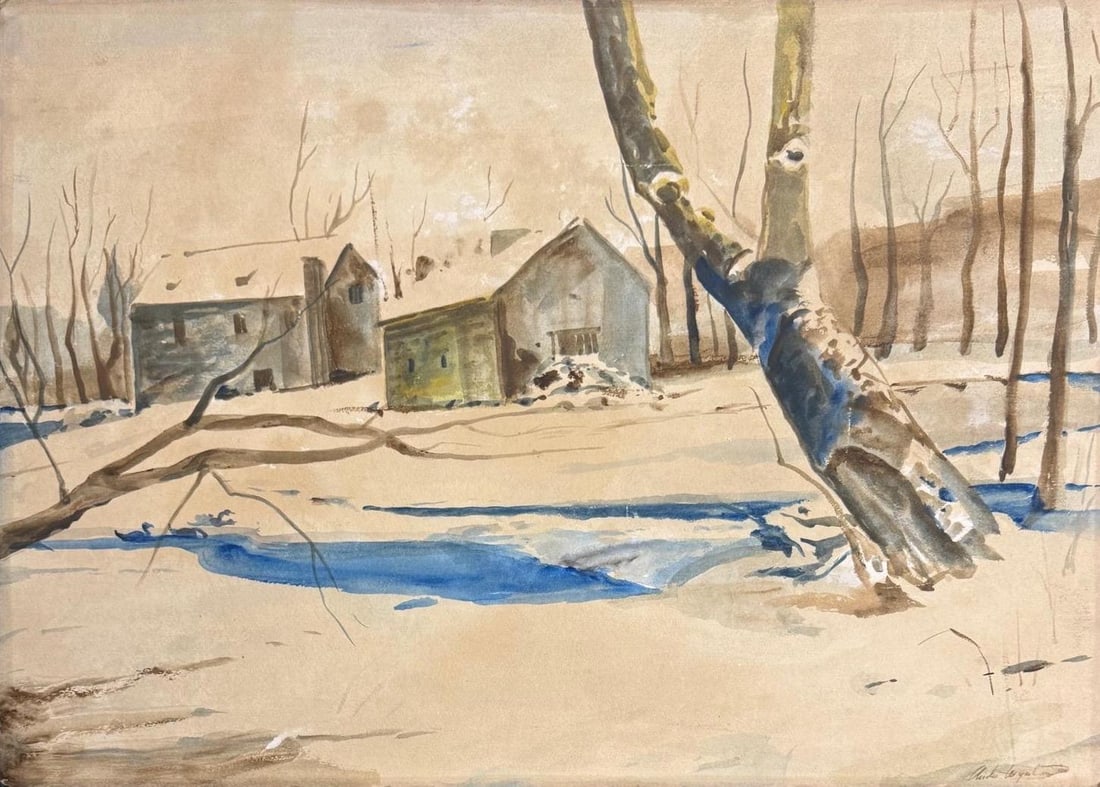 ,Andrew Newell Wyeth, Watercolor on paper. (1 of 4)