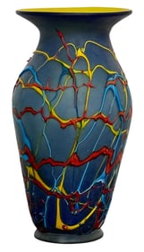 Vintage Mid Century Modern, 1969, Stunning & Rare Baijan Blown Glass Vase.