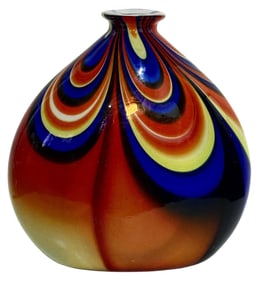 Seguso Vetri D'Arte Italian Murano Glass Vase