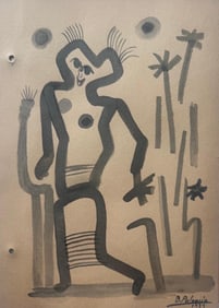 Benjamin Palencia Perez, Ink on paper.