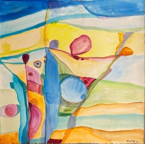 Albert Alcalay, Watercolor on paper.