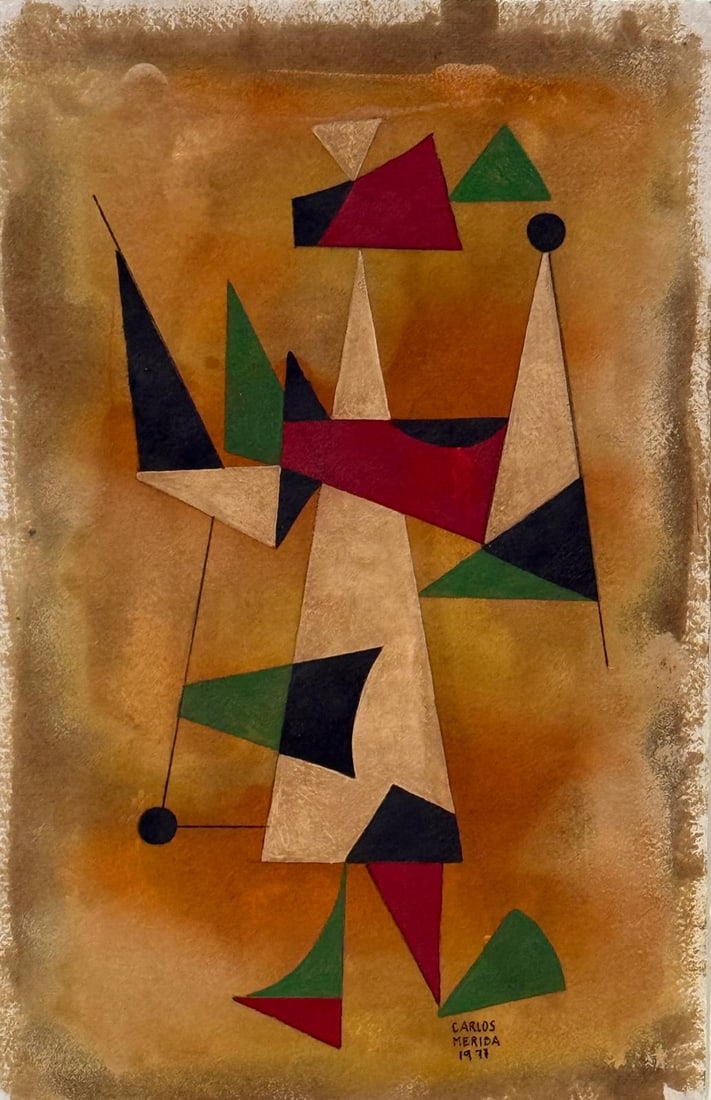 Carlos Merida, Oil on cardboard. (1 of 4)