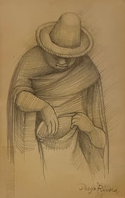 Diego Rivera, Pencil on paper.