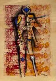Rufino Tamayo, Charcoal and gouache on paper