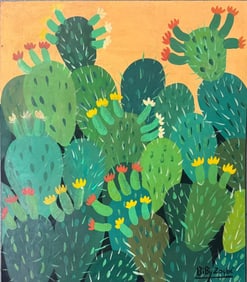 Bibi Zogbé, Oil on panel.