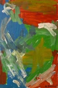 Willem de Kooning, Oil on board.