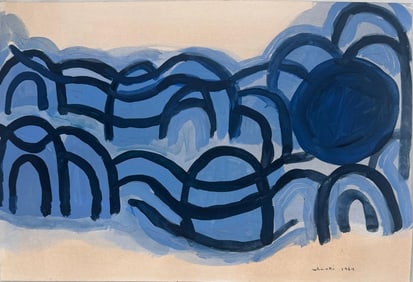 Kim Whan-Ki, Gouache on paper.