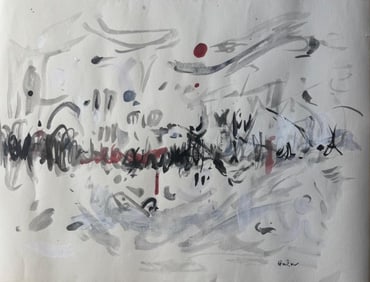 Genichiro Inokuma, Mixed media on paper.