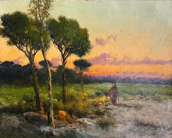 Charles Caryl Coleman, Oil on board.