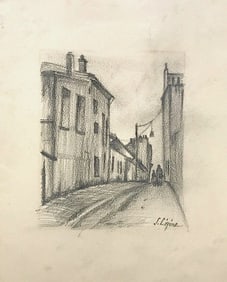 Stanislas Lepine, Pencil on paper.