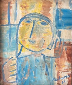 Fateh Moudarres, Oil on board.